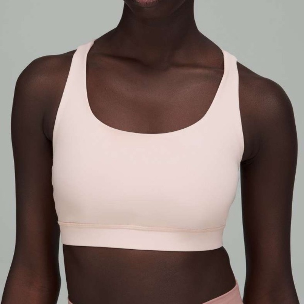 Lululemon energy sports bra sz 12 misty shell
